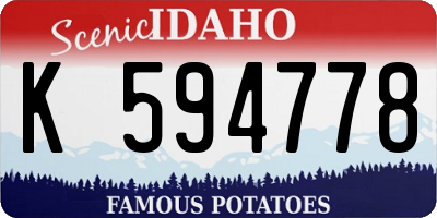 ID license plate K594778