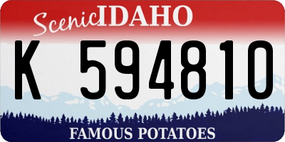 ID license plate K594810