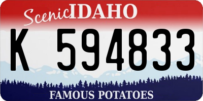 ID license plate K594833