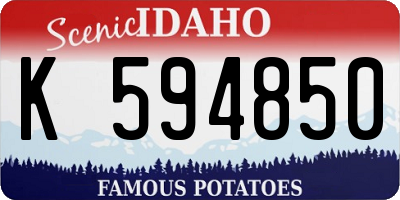 ID license plate K594850