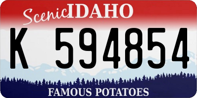ID license plate K594854