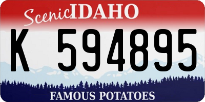 ID license plate K594895