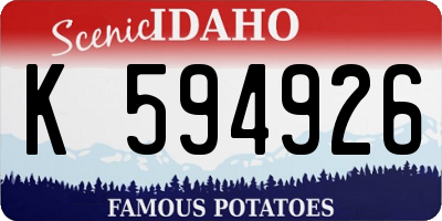 ID license plate K594926