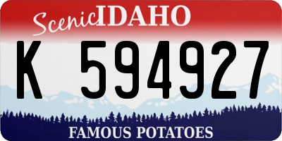 ID license plate K594927