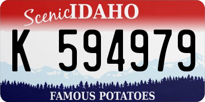 ID license plate K594979