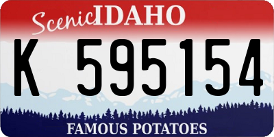 ID license plate K595154