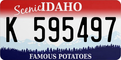 ID license plate K595497