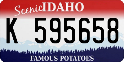 ID license plate K595658