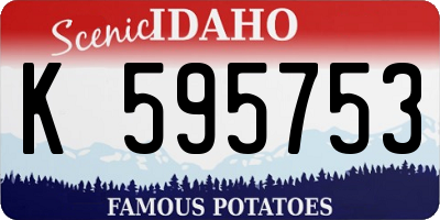 ID license plate K595753