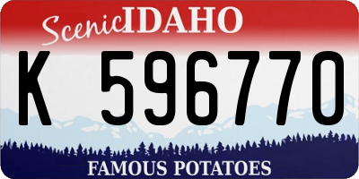 ID license plate K596770