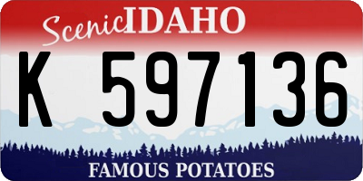 ID license plate K597136