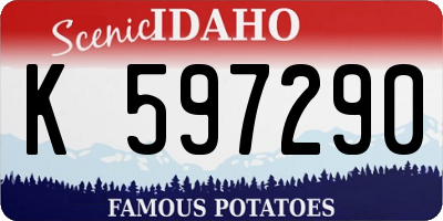 ID license plate K597290
