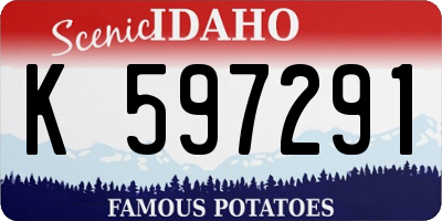 ID license plate K597291