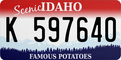 ID license plate K597640