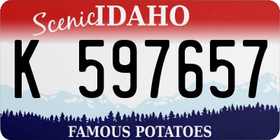 ID license plate K597657
