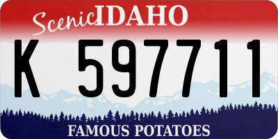 ID license plate K597711