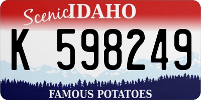 ID license plate K598249