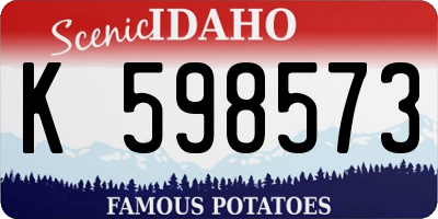 ID license plate K598573