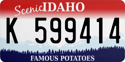 ID license plate K599414