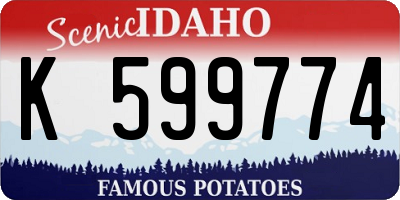ID license plate K599774