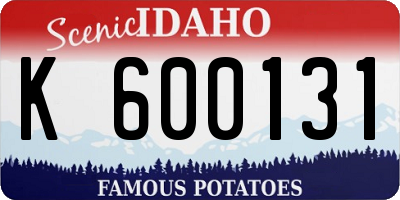 ID license plate K600131