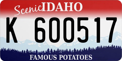 ID license plate K600517