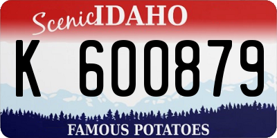 ID license plate K600879