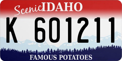 ID license plate K601211