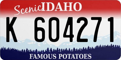 ID license plate K604271