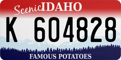 ID license plate K604828