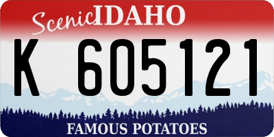 ID license plate K605121