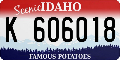 ID license plate K606018