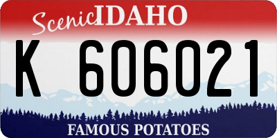 ID license plate K606021