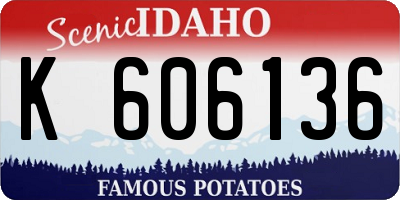 ID license plate K606136
