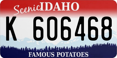 ID license plate K606468