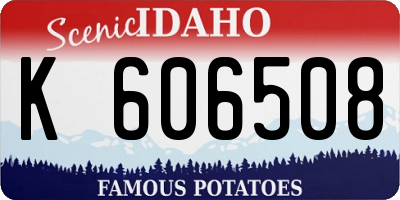 ID license plate K606508