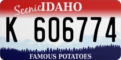 ID license plate K606774