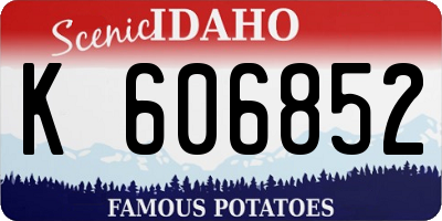 ID license plate K606852