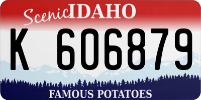 ID license plate K606879