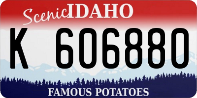 ID license plate K606880