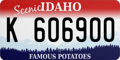 ID license plate K606900