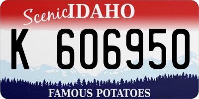 ID license plate K606950