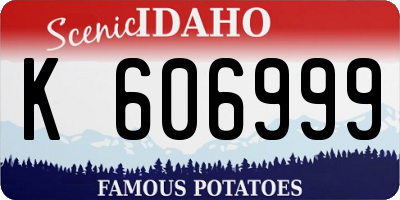 ID license plate K606999