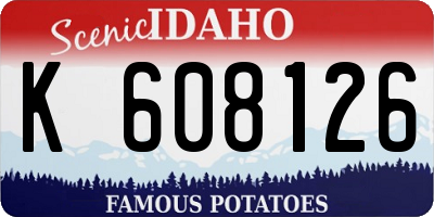ID license plate K608126