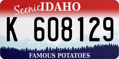 ID license plate K608129