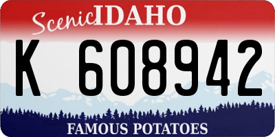 ID license plate K608942