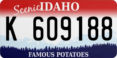 ID license plate K609188