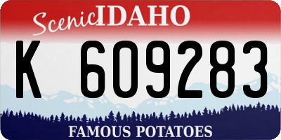 ID license plate K609283