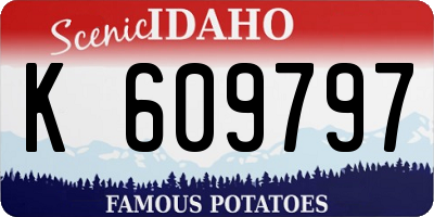 ID license plate K609797