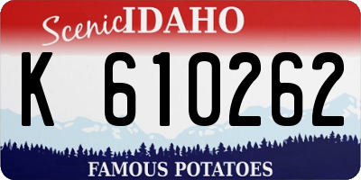 ID license plate K610262